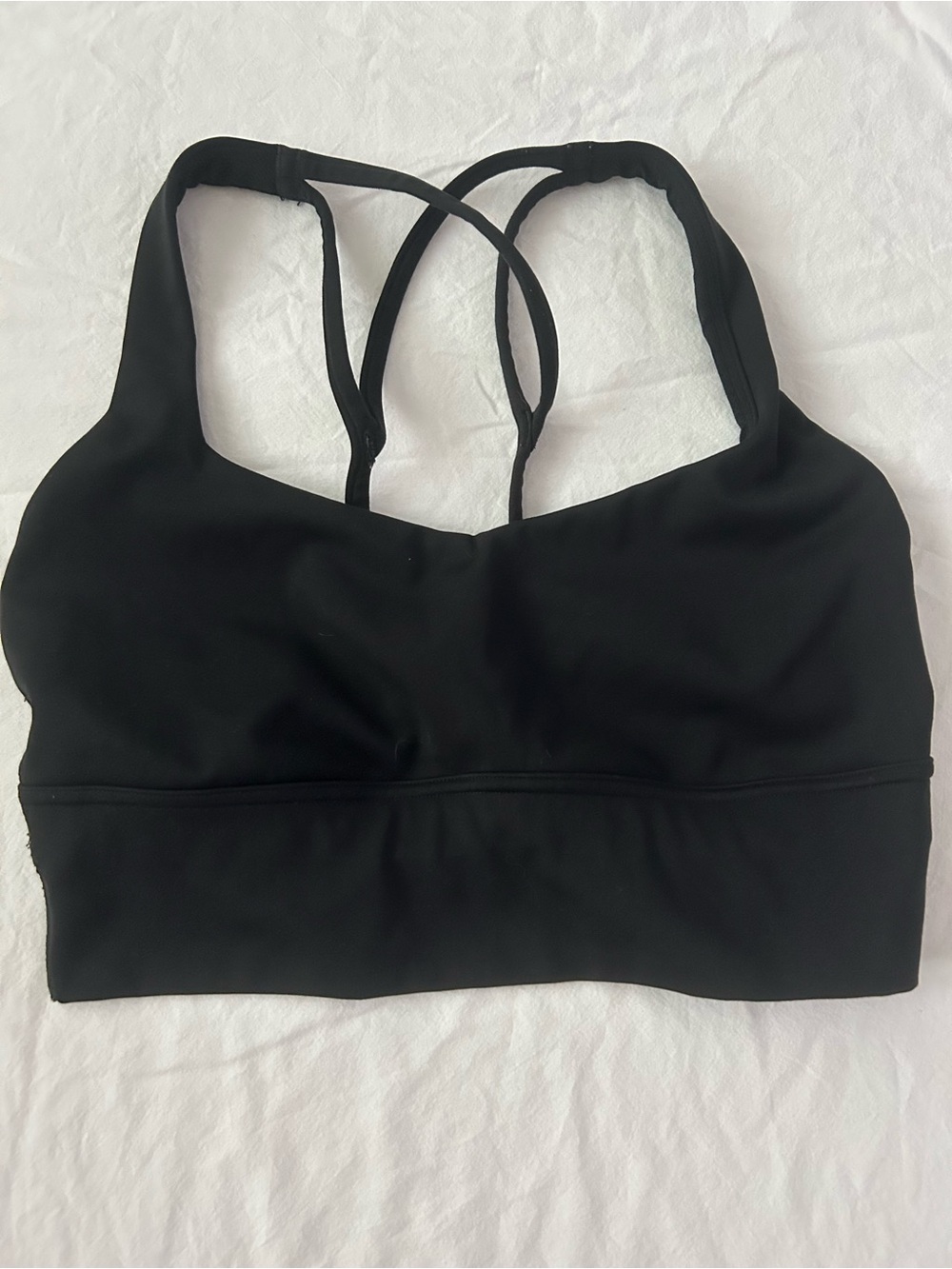 all in motion Black Strappy Low-Impact Sports Bra